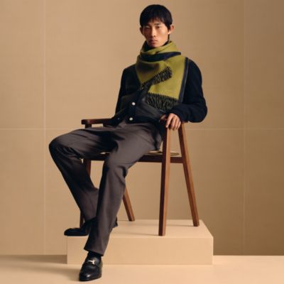 グリーン - メンズ, ネクタイ・スカーフ・マフラー, マフラー＆カレ